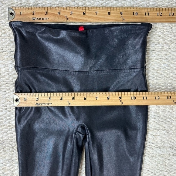 SPANX Leggings Sz XS Faux Leather Black - Picture 12 of 17